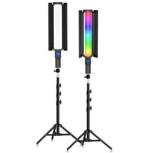 Bâton lumineux LED coloré RGB pour photographie et vidéo, baguette de fête, lumière de remplissage, Flash portatif, éclairage avec trépied Bâton lumineux LED coloré RGB pour photographie et vidéo, baguette de fête, lumière de remplissage, Flash portatif, éclairage avec trépied