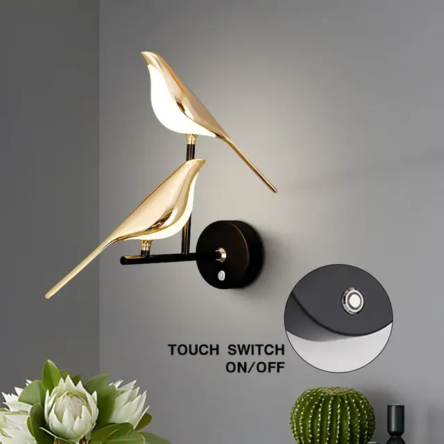 Lampes murales LED à interrupteur tactile – vue 3