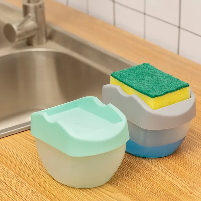Distributeur savon liquide évier porte éponge caddie…