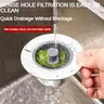 Filtre d'évier de cuisine 3 en 1 Pop Up ABS plaqué argent – vue 4