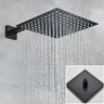 Ensemble de douche à chaud noir avec boîte orange – vue 4