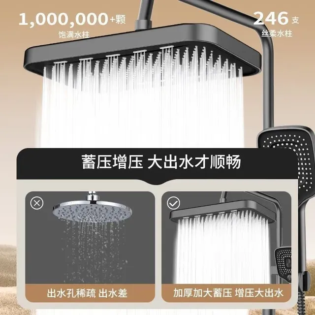 Pommeau de douche à effet de pluie de 14 pouces – vue 6