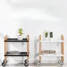 Chariot desserte roulante deux niveaux scandinave… – vue 5