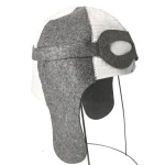 Casquette de sauna pour hommes, chapeau en feutre de style pilote offrant une protection des oreilles et du cuir chevelu avec un matériau léger et respirant pour une utilisation en sauna