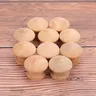 10 pièces boutons de traction ronds en bois naturel… – vue 2