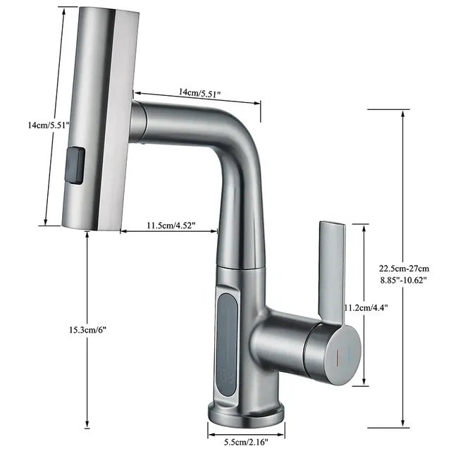 Pistolet gris Intelligent affichage numérique cascade… – vue 5