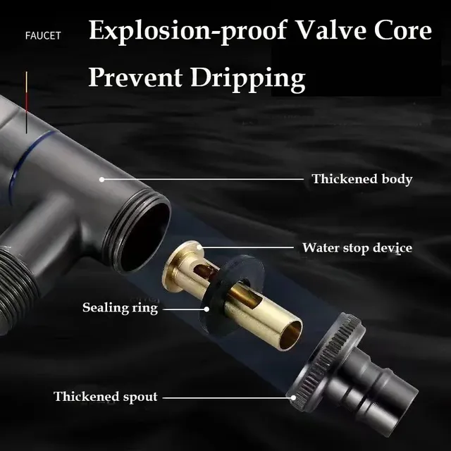Robinets de Machine à laver en acier inoxydable – vue 6