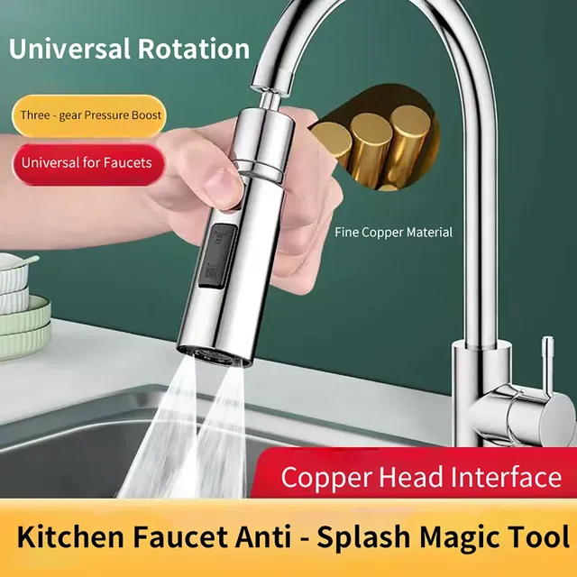Pulvérisateur de robinet de cuisine 360 ° Robinet…