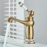 Robinet de lavabo en laiton antique – vue 3