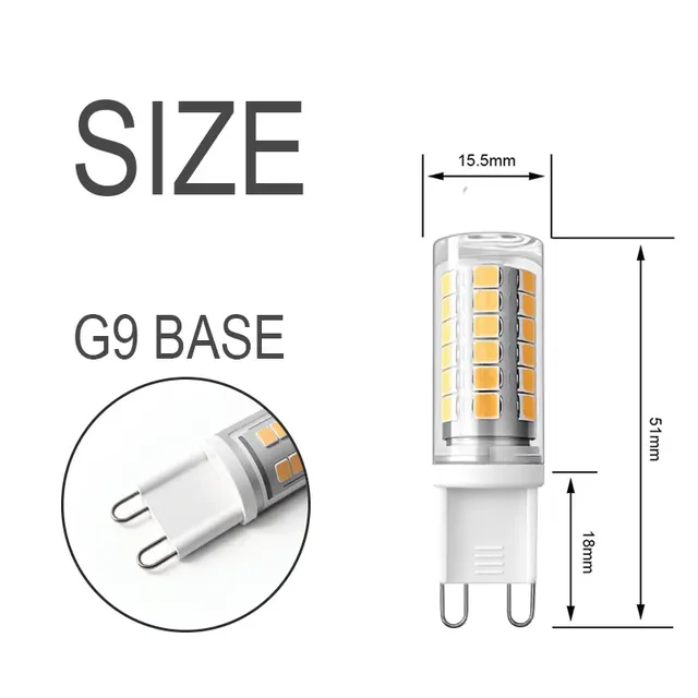 Ampoule LED G9 à intensité variable – vue 2