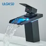 Robinet de lavabo de salle de bains LED noir – vue 2
