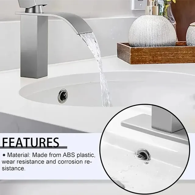 Couvercle décoratif de débordement en plastique pour… – vue 2
