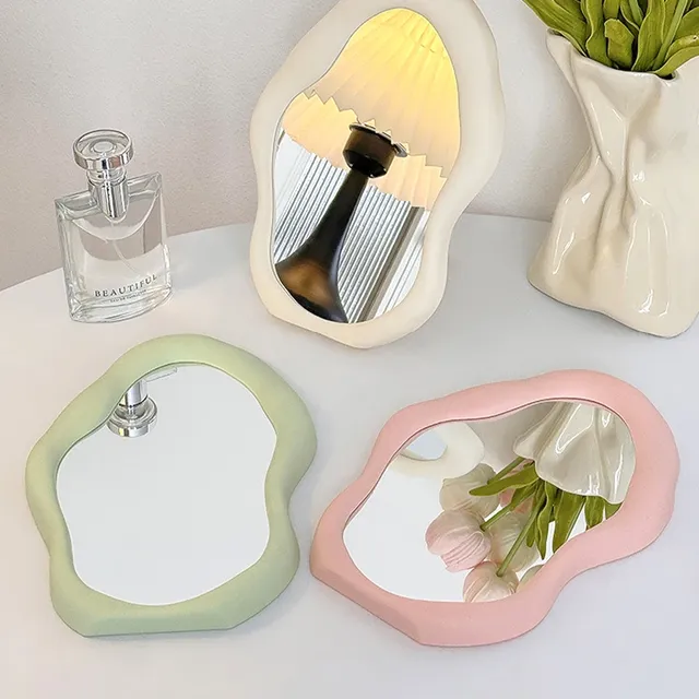 Miroir maquillage table ondulé irrégulier ABS verre… – vue 3