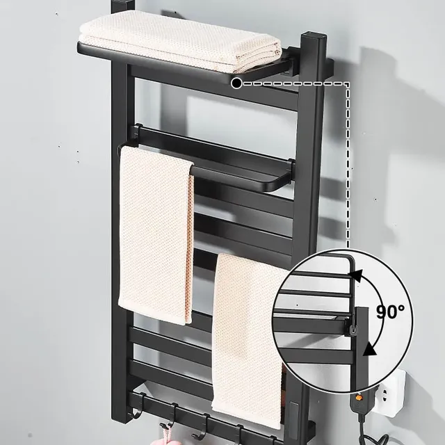 Porte-serviettes électrique en acier inoxydable 304 – vue 3