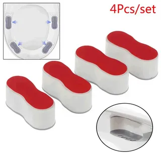 Pare-chocs de siège de toilette 4 pièces