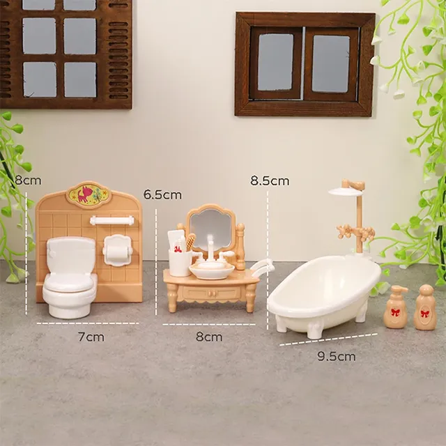 1 ensemble 1:12 maison de poupée Miniature baignoire… – vue 4