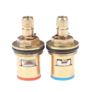Cartouche de tige de disque en céramique en laiton universel rouge bleu, Valve de robinet intérieure, vannes de robinet pour accessoires de cuisine et de salle de bains Cartouche de tige de disque en céramique en laiton universel rouge bleu, Valve de robinet intérieure, vannes de robinet pour accessoires de cuisine et de salle de bains