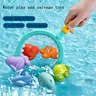 Jouets bain bébé coffret animaux marins pieuvre rouge… – vue 2