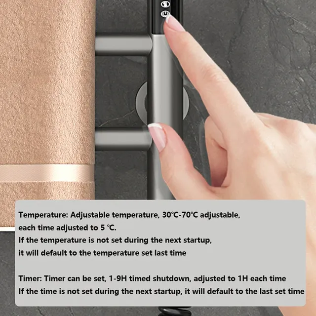 Chauffe-serviettes électrique Smart Metropolitan T1 – vue 5