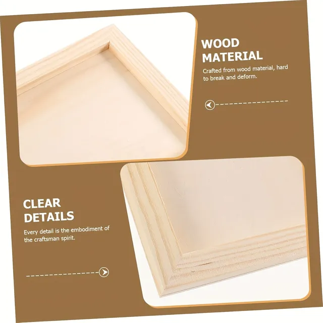 Kit panneaux bois lisse rectangulaires apprêtés prêts… – vue 4