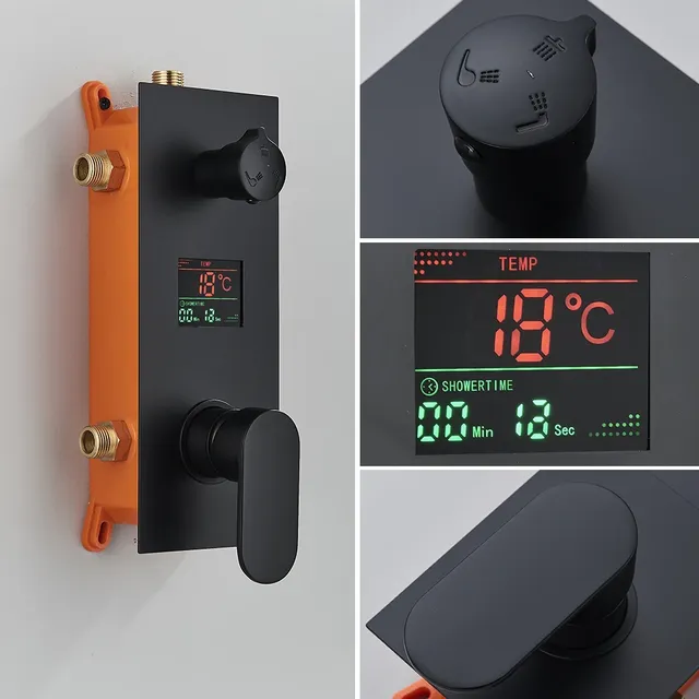 Ensemble de douche pluie LED avec télécommande… – vue 3