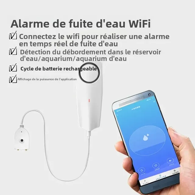 Détecteur de fuite d'eau WiFI – vue 2