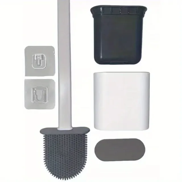 Brosse toilette manche long support socle étanche mural… – vue 6
