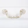 Poignées meubles antiques argent doré alliage zinc… – vue 5