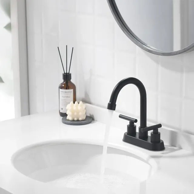 Robinets de salle de bains noirs – vue 6