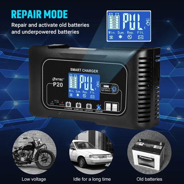 HTRC 15A/20A/25A/35A chargeur de batterie de voiture 12V… – vue 5