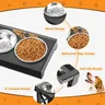 Support de bols doubles surélevés pour chien – vue 5