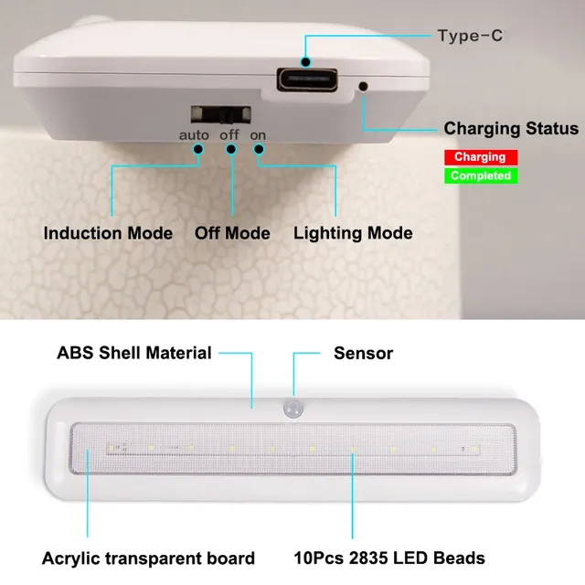 LED veilleuse intelligente capteur de mouvement… – vue 3