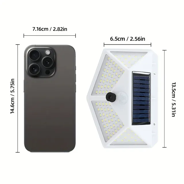 1-8 Kits Appliques murales solaires extérieures 100 LED… – vue 3