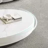 Table basse ovale minimaliste neutre luxe Table basse… – vue 3