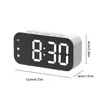 LED miroir horloge de Table alarme numérique Snooze… – vue 6