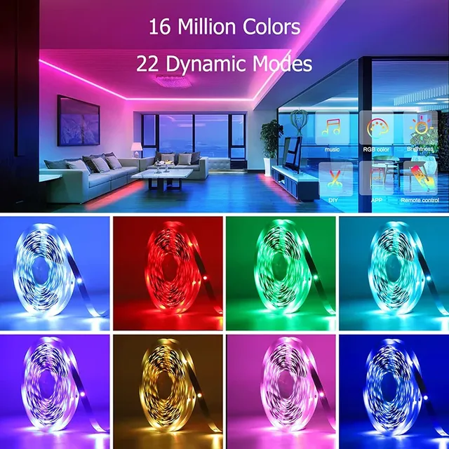 Tuya WiFi LED bande lumières vie intelligente USB 5050… – vue 5