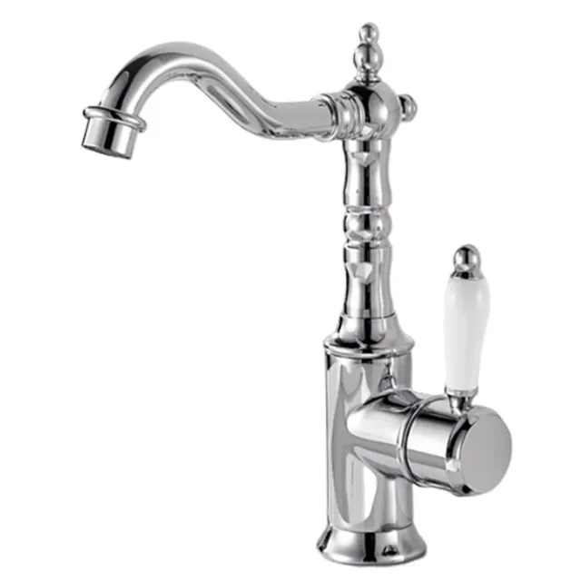 Robinets de lavabo grue en laiton de couleur Antique – vue 7