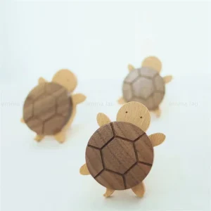 Poignée de meuble en bois massif en forme de tortue de dessin animé, boutons de porte, Foy pour armoire, cuisine, armoire, planche Chi, MELPulls