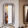 Style européen moderne créativité Design Pangpang acier inoxydable salle de bain maquillage miroir chambre changement vêtements plein corps miroir