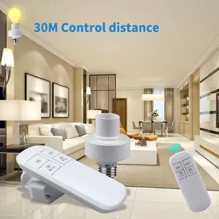 Minuterie intelligente interrupteur télécommande sans fil E27 portée…