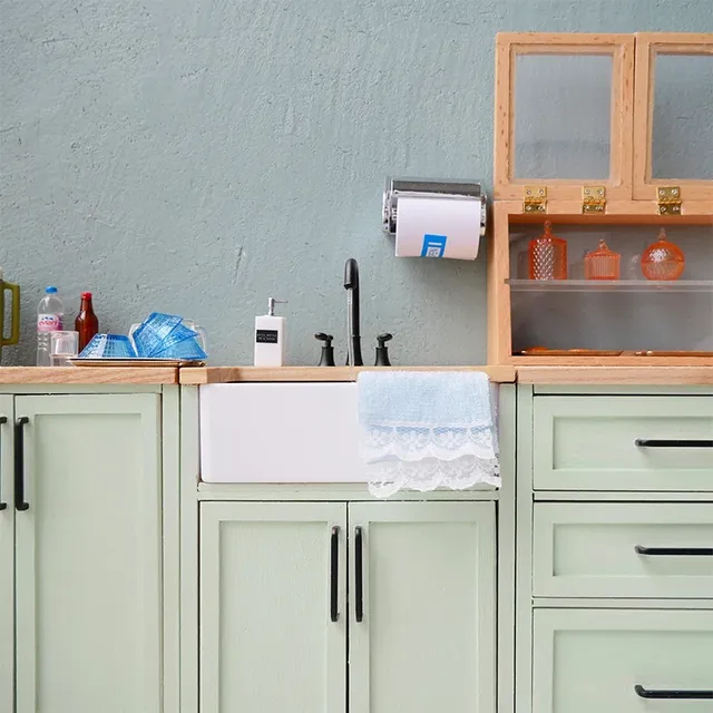 Évier de Cuisine Miniature à Échelle 1/6 – vue 5