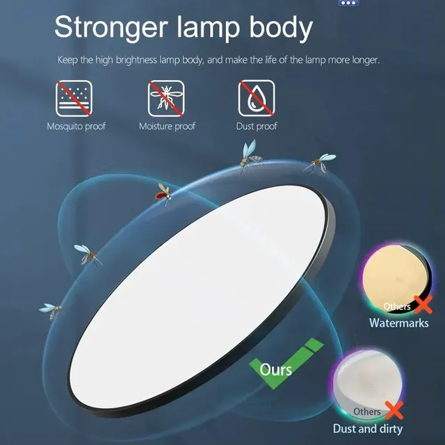 Plafonnier LED intelligent avec télécommande – vue 2