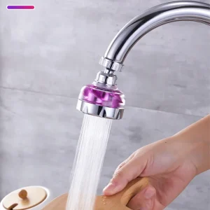 Adaptateur de buse de robinet de cuisine, économie d&rsquo;eau courbée, aérateur rotatif à 360 degrés, diffuseur, tête pivotante, robinet de bain, barboteur de douche