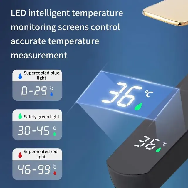 Robinet de lavabo numérique intelligent en laiton – vue 5