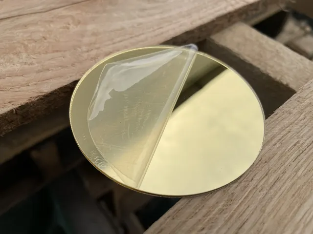 Mini miroirs ronds inachevés en argent – vue 5