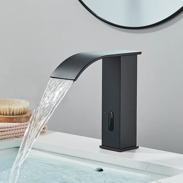Robinet de lavabo à capteur noir salle de bain à capteur… – vue 3