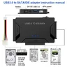 Adaptateur de disque dur USB 3.0 vers SATA IDE – vue 1