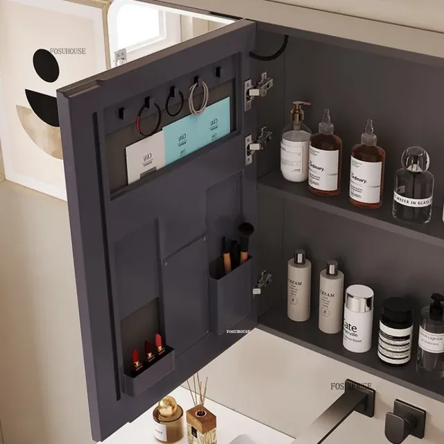 Armoire à miroir de salle de bain intelligente en forme… – vue 5
