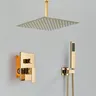 Ensemble de robinets de douche dorés – vue 2