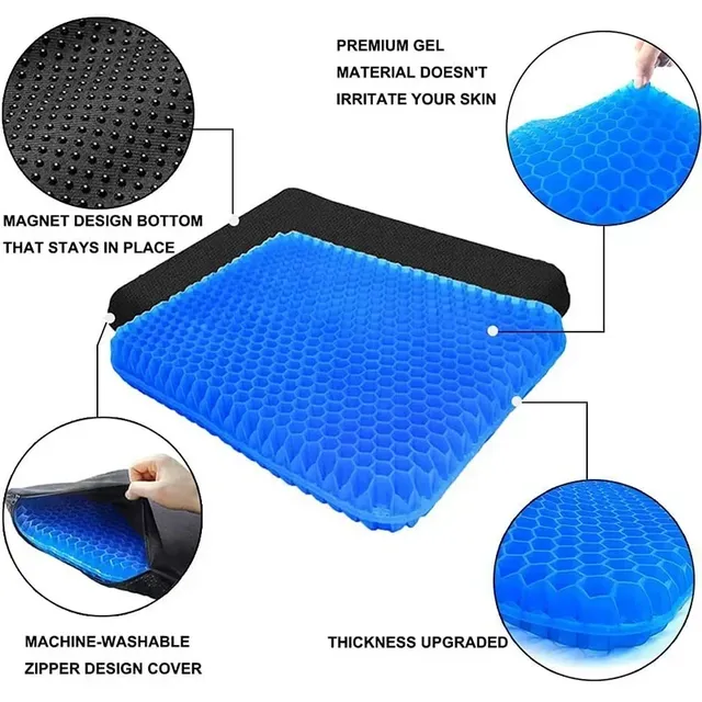 Coussin de siège en Gel Double épaisseur – vue 3